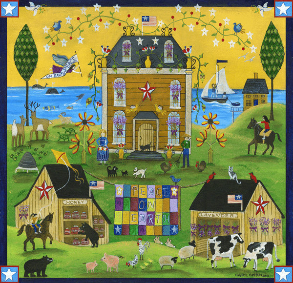 PEACE ON EARTH FOLK ART