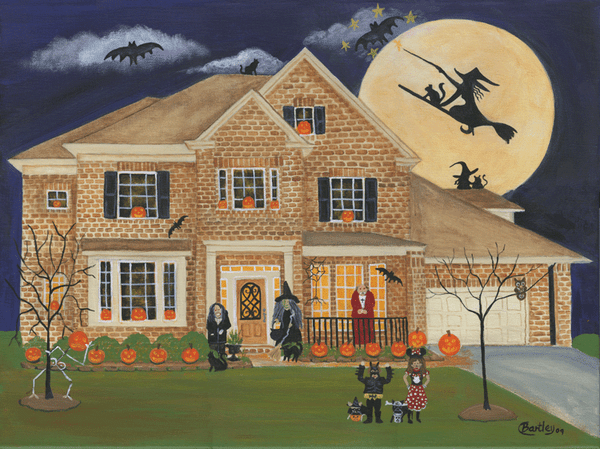 Wolf House Halloween Scene
