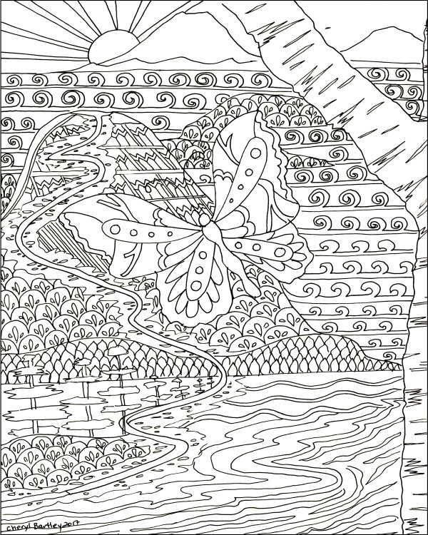 Butterfly FREE Coloring Download