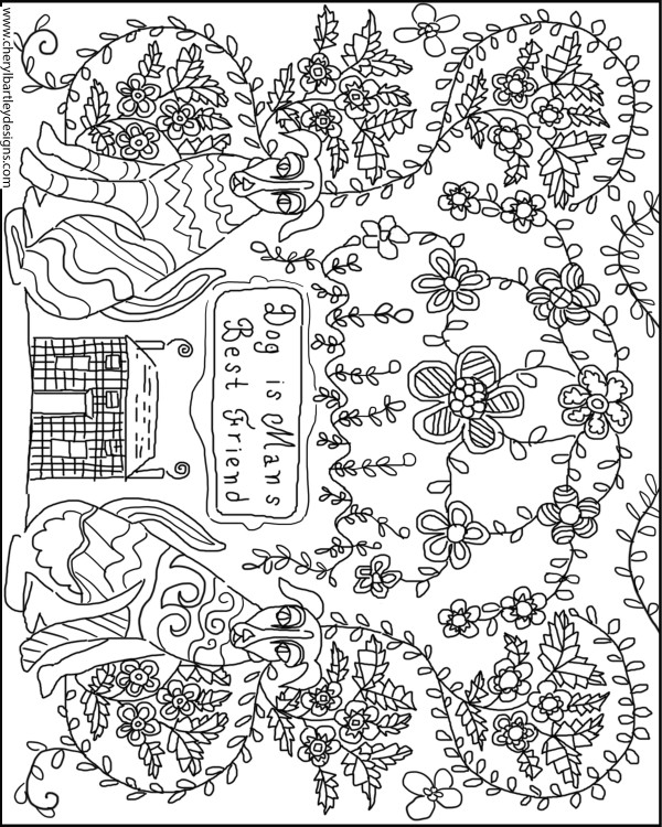 Dog Is Man's Best Friend FREE Coloring Craft Page