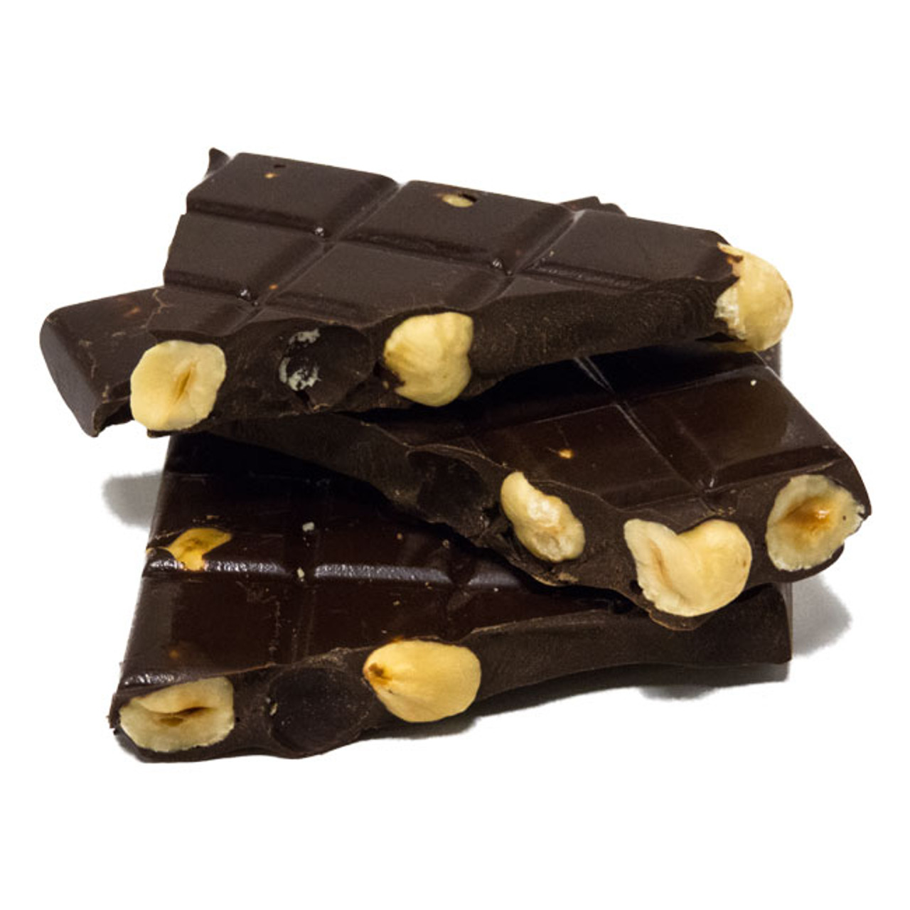 dark chocolate with hazelnuts