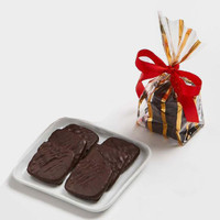 Our decadent dark mint chocolate ganache is layered inside a Premium 60% Dark Chocolate.  Minty, chocolatey goodness! better get a few!

6 piece gift bag