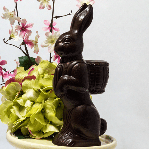 (Solid 1 1/2 lbs  60 % Dark Chocolate or Milk Chocolate Bunny