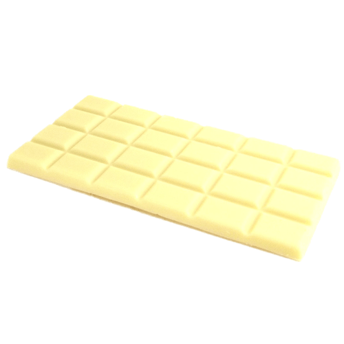 Our Organic White Chocolate Bar is Hand-Crafted with  White Chocolate  • Gluten-Free •