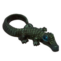 Our Dark Chocolate alligators measures 11 inches long from nose to tail and is Hand-Crafted with 60% Dark Chocolate