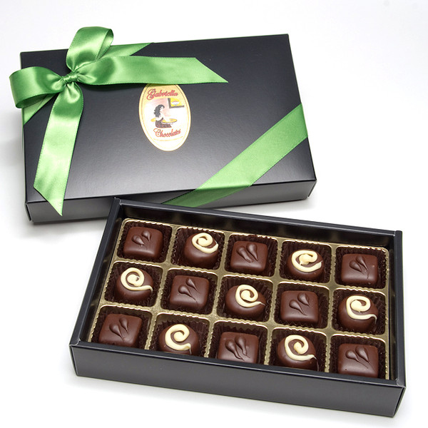 Mint Chocolate Truffles 15 pc. Gift Box - Gabriella Chocolates