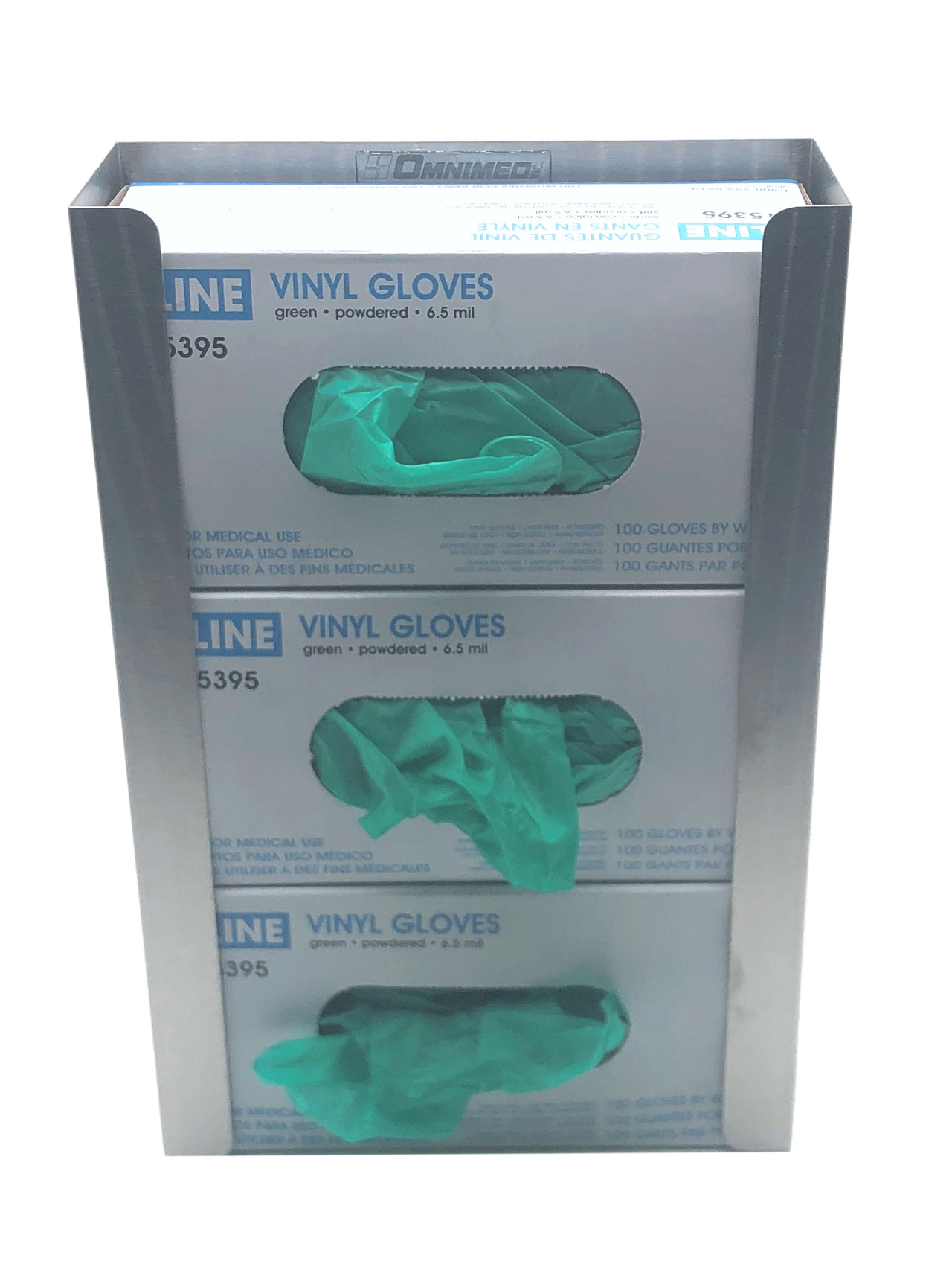 Triple Stainless Steel Glove Box Holder| Omnimed
