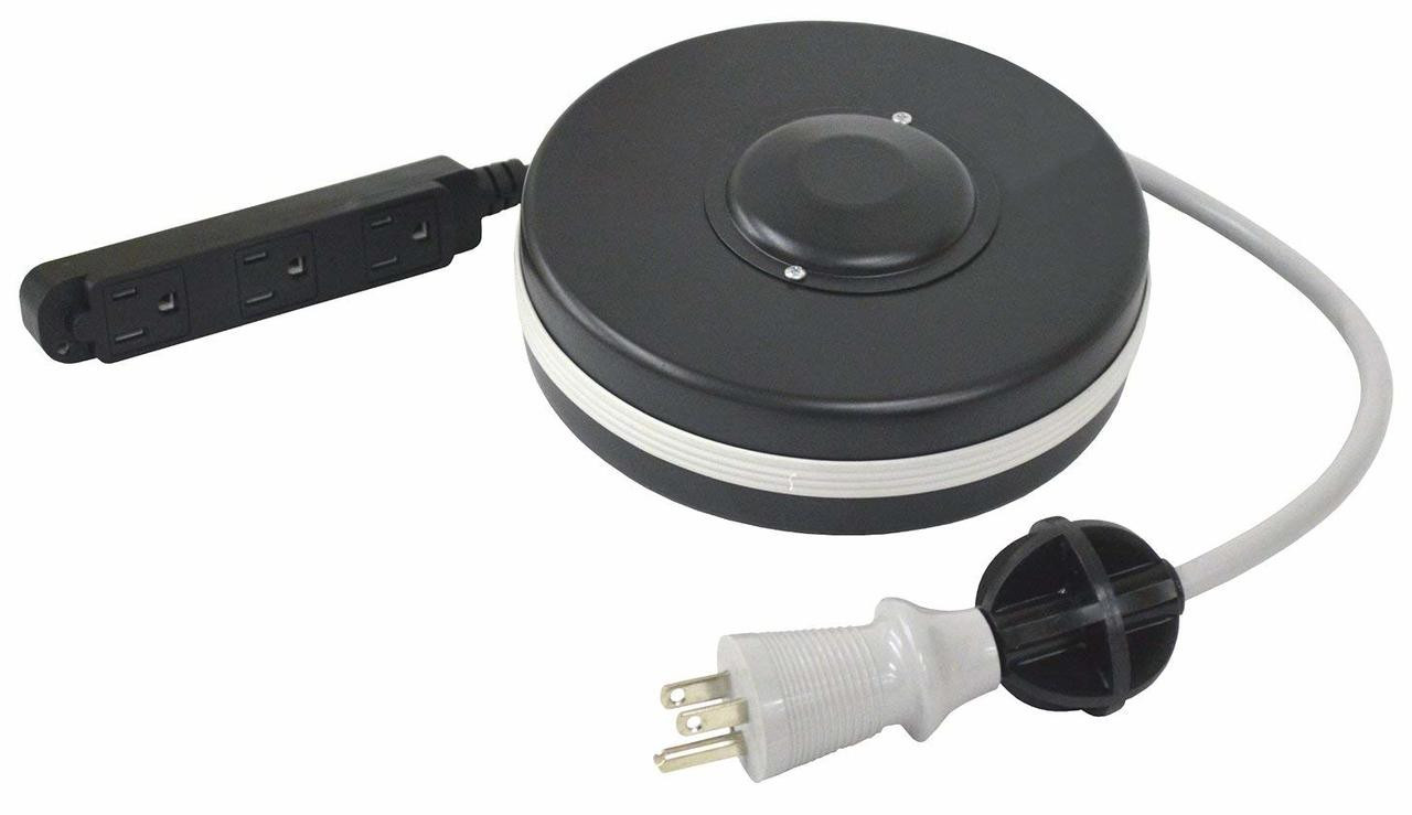 Omnimed 350722 Cord Reel with 3 Power Outlets, 10