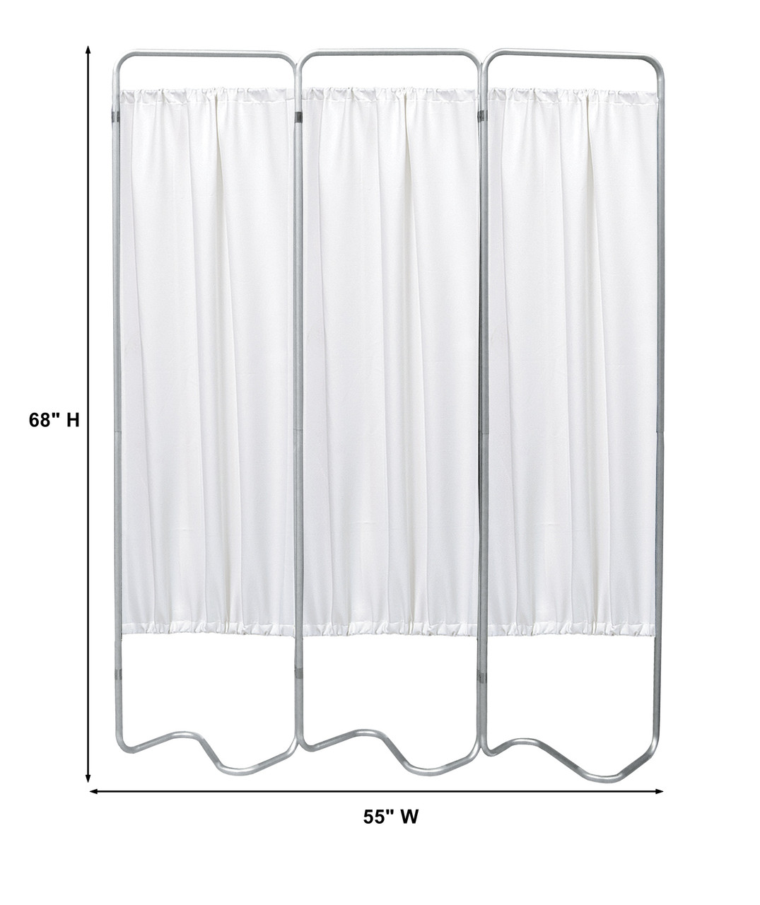 3 Section Medical Privacy Screen Dimensions