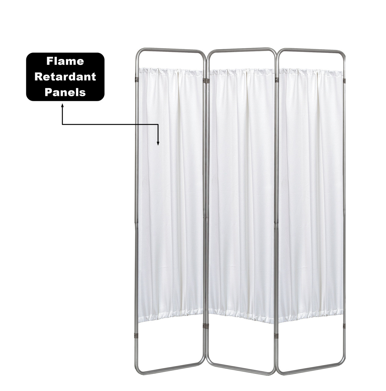 3 Panel Medical Privacy Screen flame resistance 