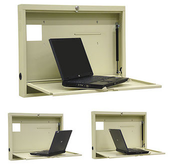 Turntable Laptop Wall Desk (291449) - Omnimed