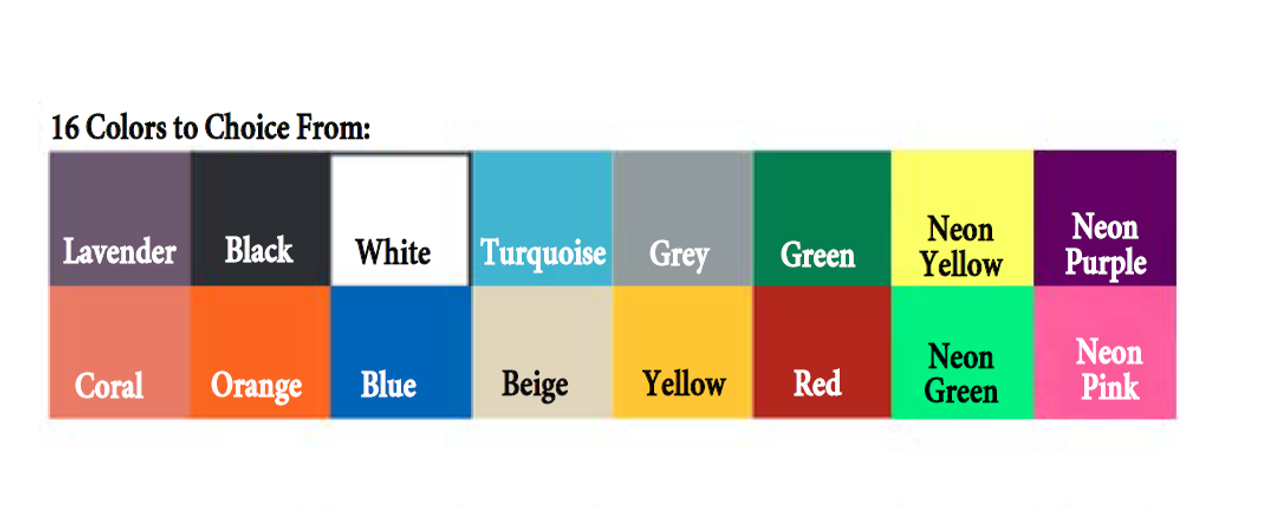 16 Color Options for Exam room Flags 