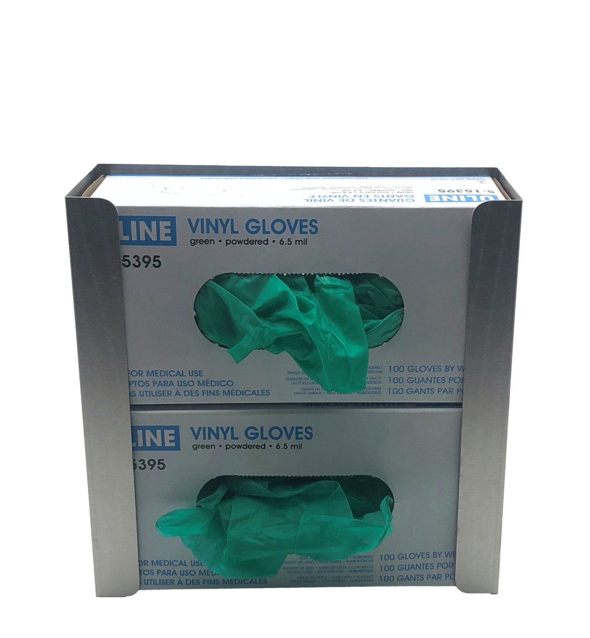 Stainless Steel Double Glove Box Holder