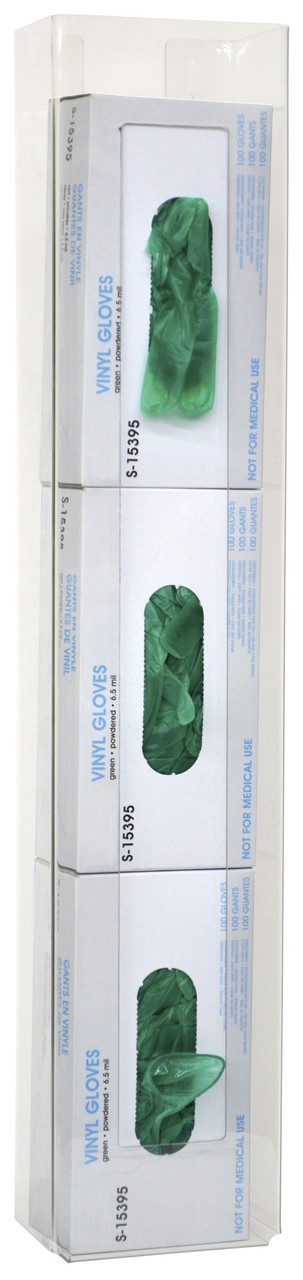 Triple Clear PETG Vertical Glove Box Holder (305352-1)