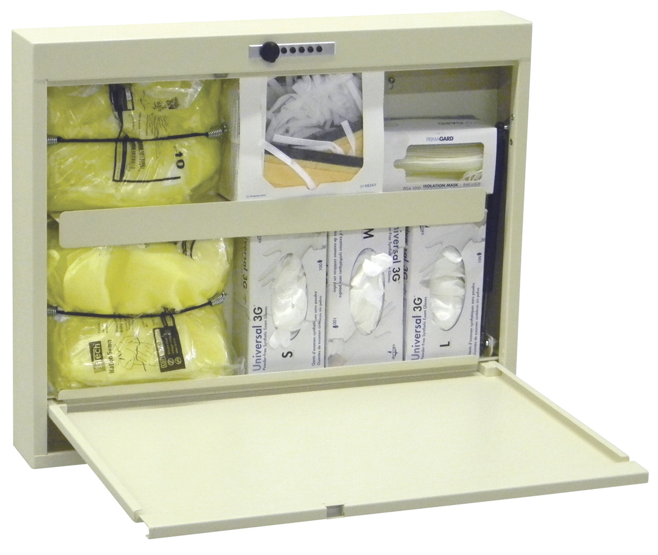 Isolation Wall Desk With Combo Lock