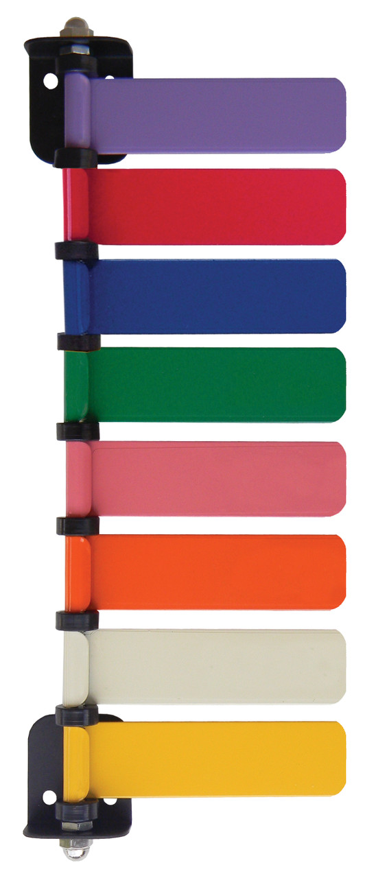 Omnimed Medical Exam Room Status Flag System – 8 Flag Set For Doctor & Room Signaling, USA Made
