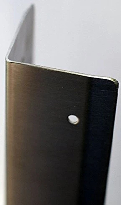 Stainless Steel Corner Guard (Includes 6 Screws for Mounting)