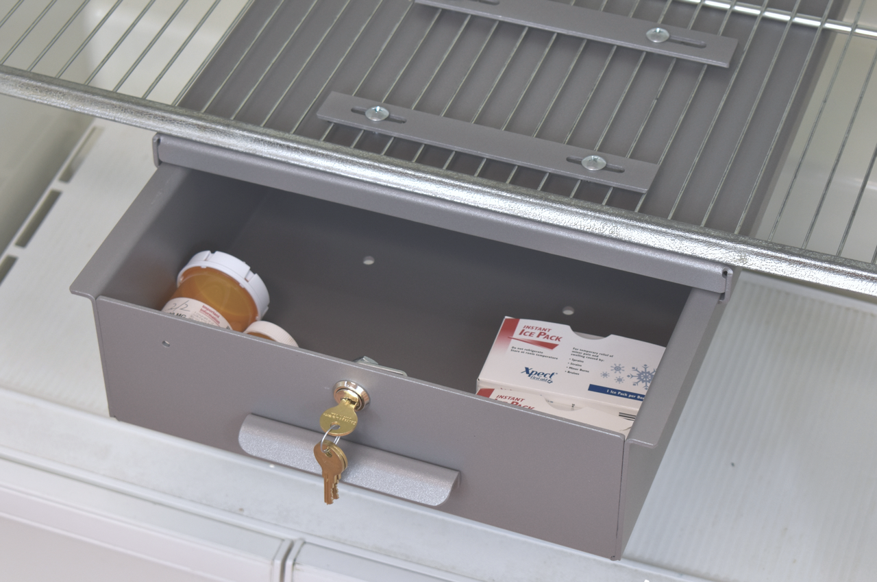 Aluminum Refrigerator Lock Box Size Lock Options Available Omnimed