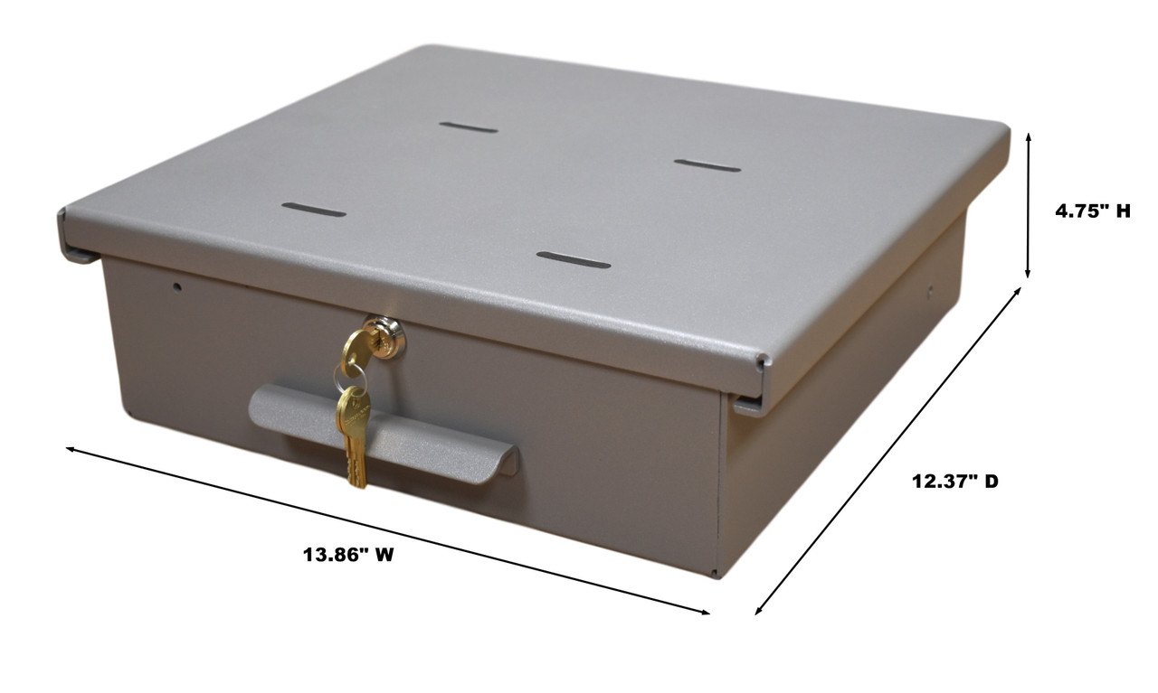 OmniMed 183005 Clear Acrylic Refrigerator Lock Box with Combination Lock
