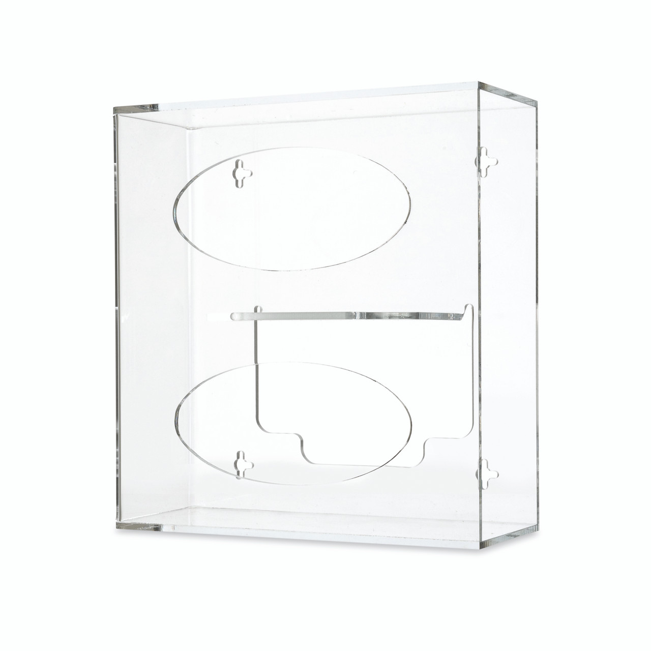 Omnimed Empty Double Clear Deluxe Acrylic Glove Dispenser 