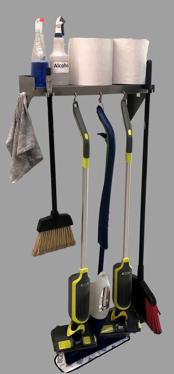 Stainless Steel Janitorial Shelf  (24" W x 8" D x 9.5" H)