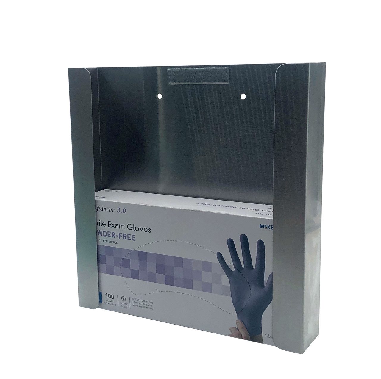 Slimline Stainless Steel Glove Box Holder (FRONT)