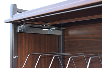 Extra Wide Privacy Style Chart Rack (Wired Dividers & Lockable) Extra Wide Privacy Style Chart Rack (Wired Dividers & Lockable)