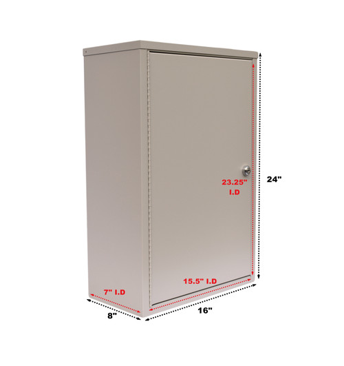 Deluxe Narcotic Cabinet w Audit Digital Lock (24″ H x 16″ W x 8″ D)