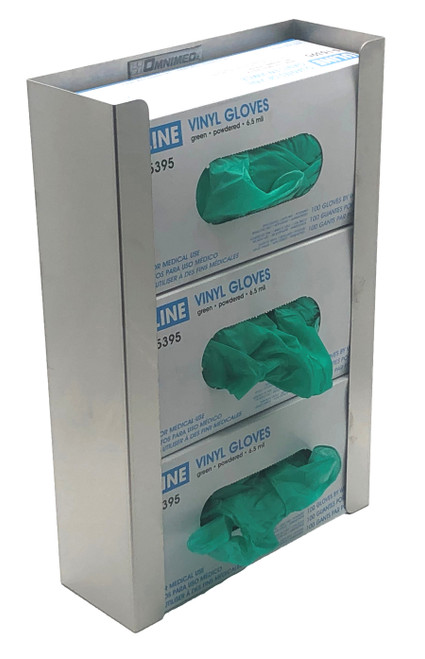 Triple Stainless Steel Glove Box Holder