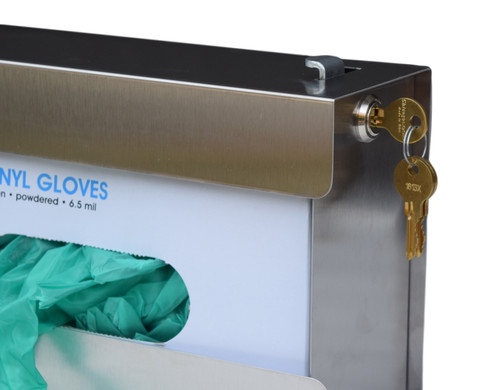 Stainless Steel Security Glove Box Holder with key lock 