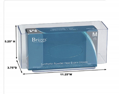 Triple Clear PETG Glove Box Holder (305362) - Omnimed