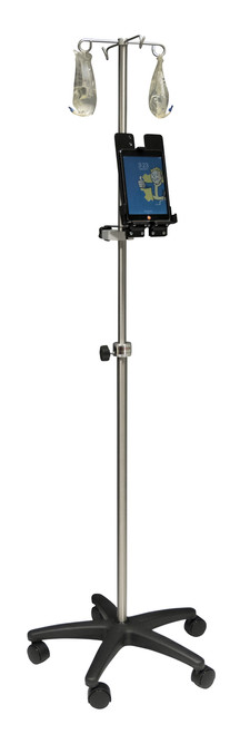 OmniMed 741304 Mobile IV Pole with Clamp