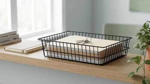 Metal Wire Utility Basket 6" Deep