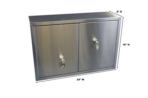Jr Vault Twin Door Narcotics Cabinet  (24" W X 16" H X 8" D)