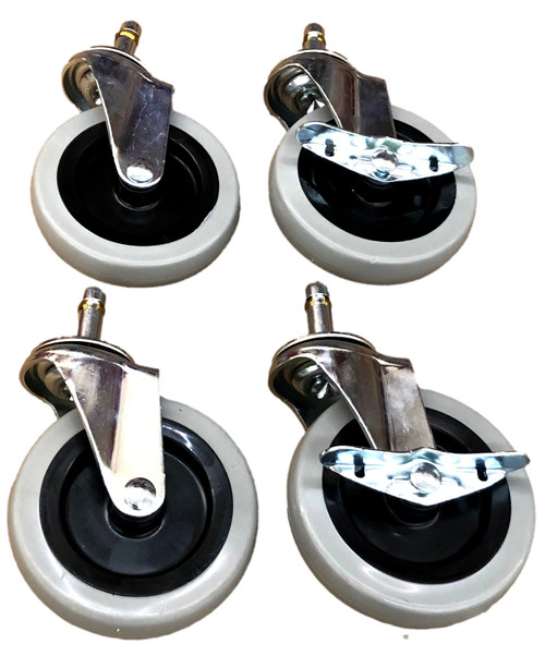 Rubber Gray Caster Kit (4 Pack)