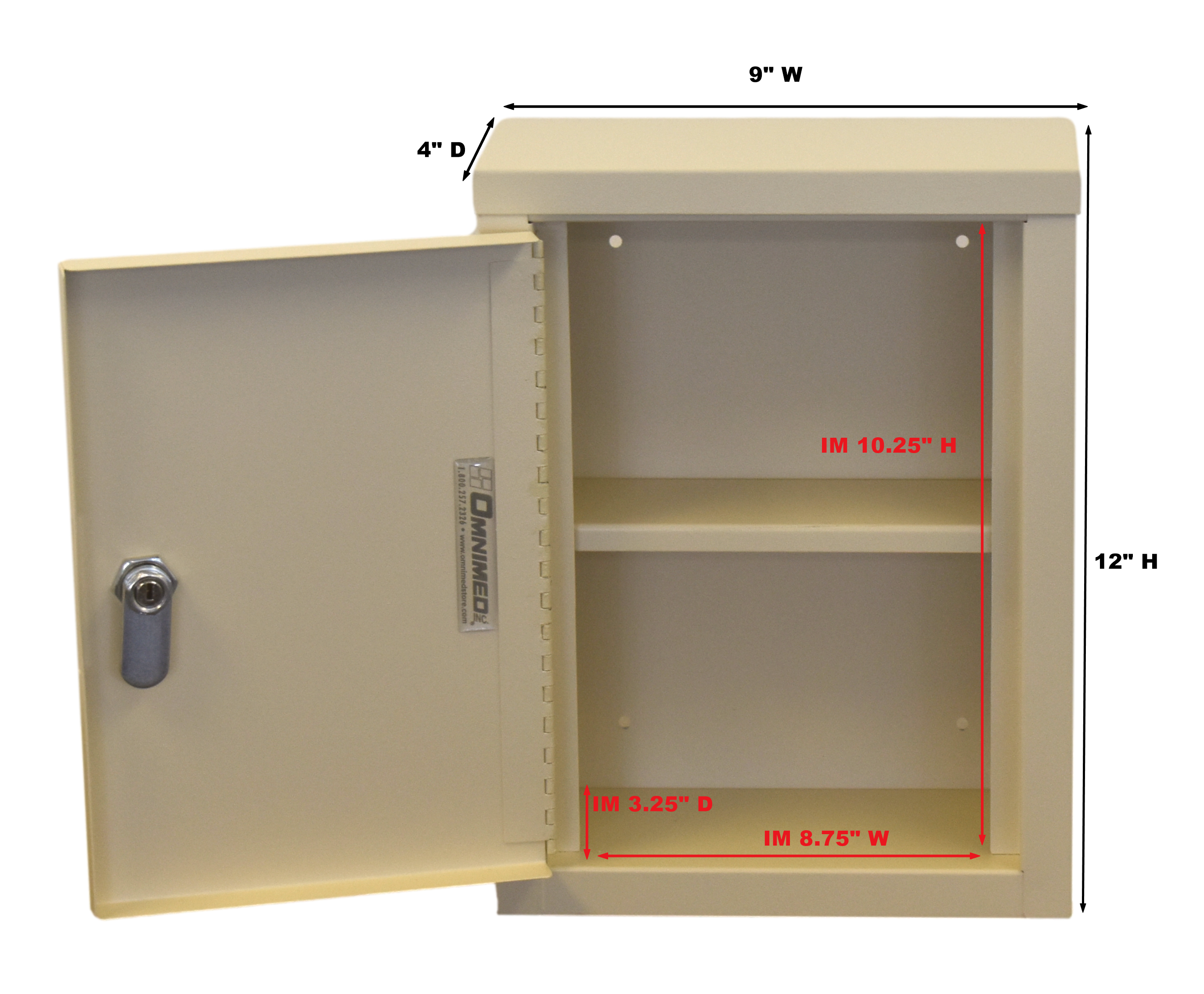 Mini Wall Storage Cabinet (291609) - Omnimed