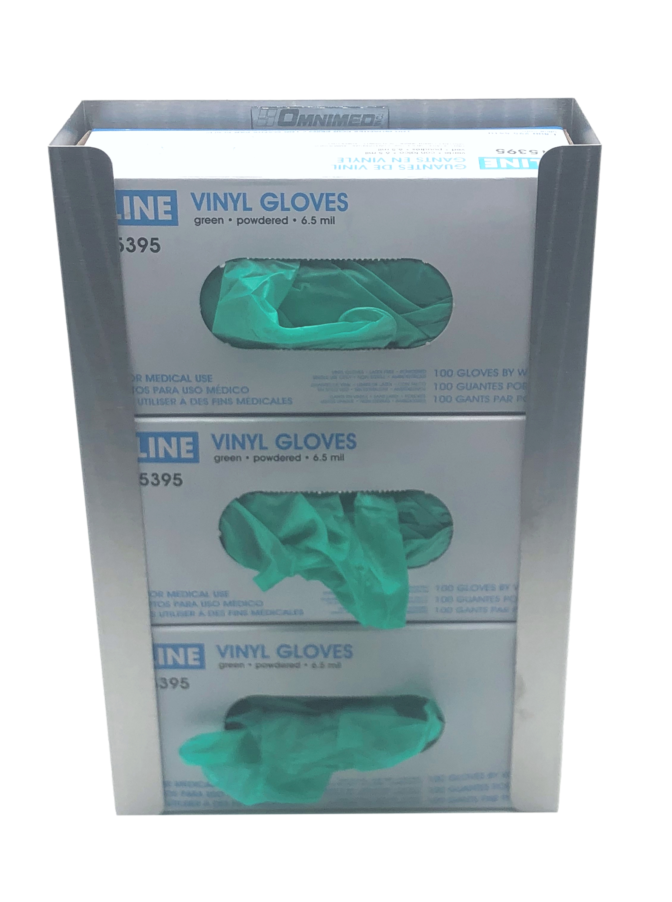 Triple Stainless Steel Glove Box Holder| Omnimed