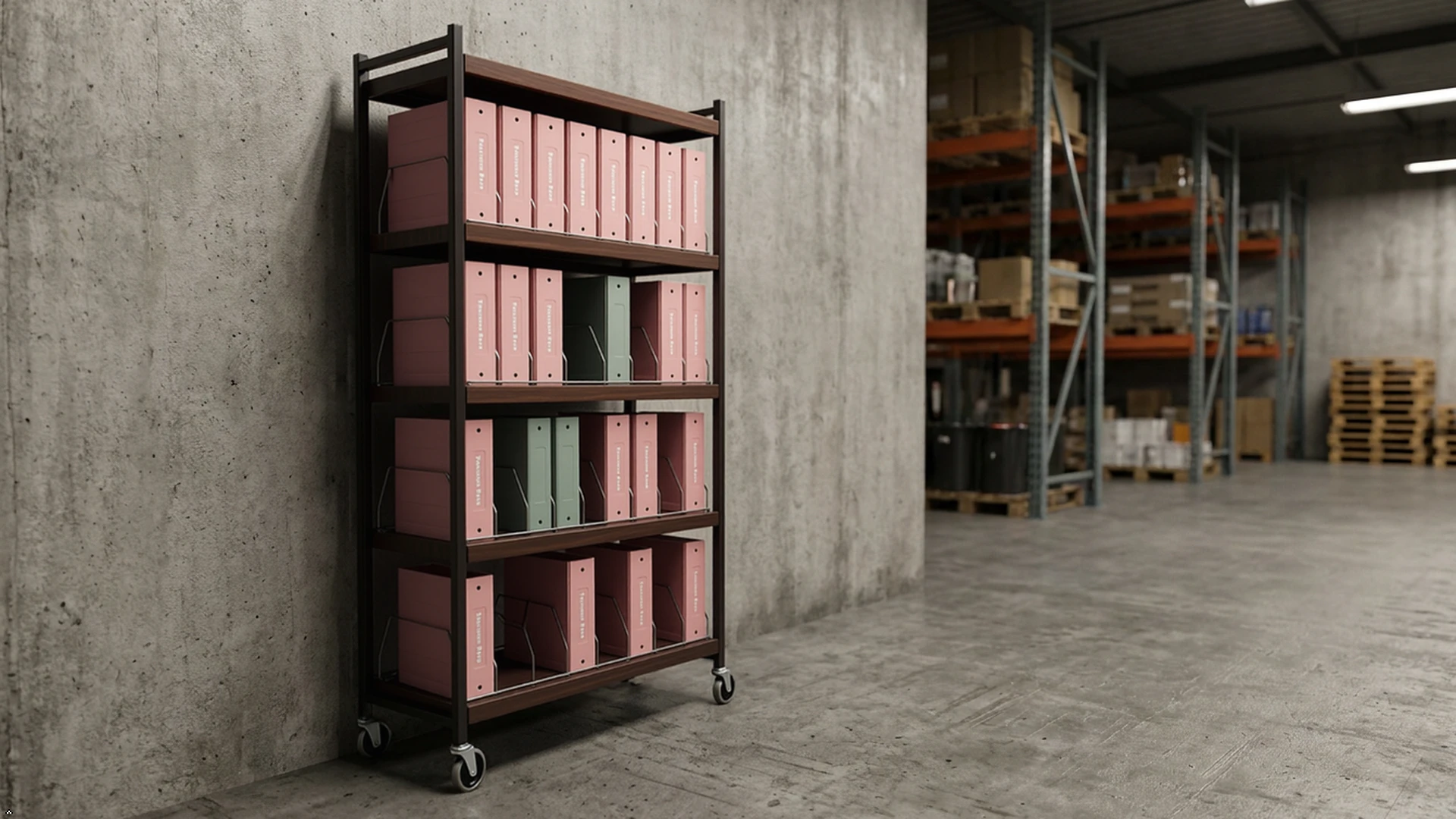Vertical Storage Chart Rack (Locking Options) - Omnimed