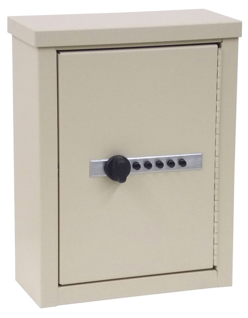 Omnimed 291611-BG Sgl Door Extra Wide Wall Storage Cabinet with Key Lo