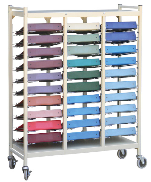 Horizontal Open Chart Rack (8-60 Binder Capacity) - Omnimed
