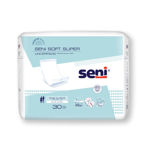 Disposable Underpad Seni Soft Super 23 X 35 Inch Cellulose Pulp Moderate Absorbency (PK)