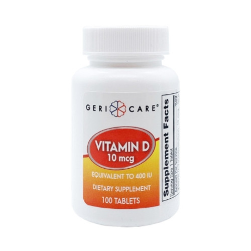 Vitamin Supplement Geri-Care? Vitamin D3 400 IU Strength Tablet 100 per Bottle (CS)