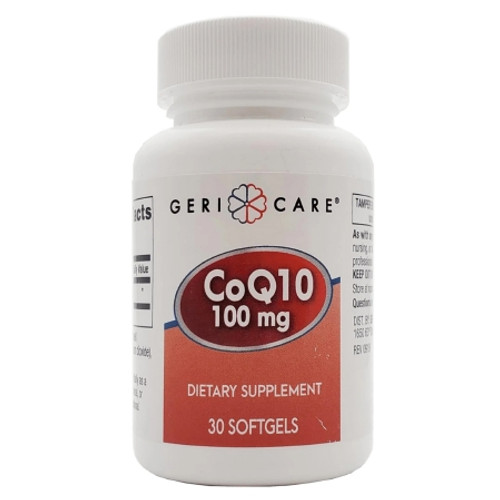 Vitamin Supplement Geri-Care? Coenzyme Q-10 100 mg Strength Softgel 30 per Bottle (CS)