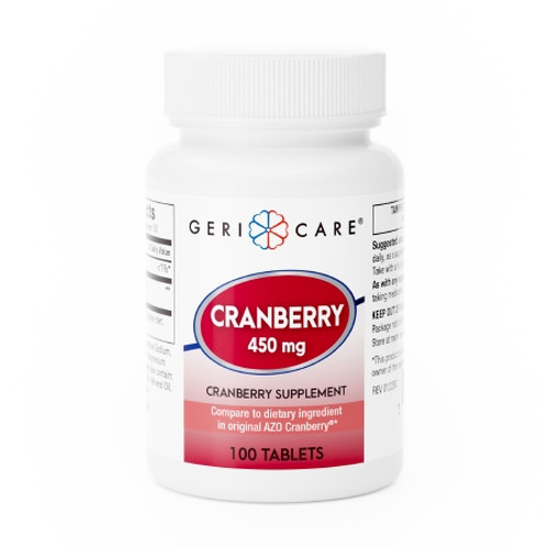 Dietary Supplement Geri-Care? Cranberry Extract 450 mg Strength Tablet 100 per Bottle (BT)