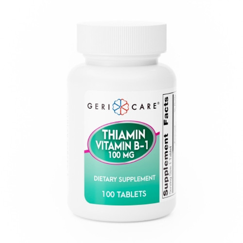 Vitamin Supplement Geri-Care? Vitamin B1 100 mg Strength Tablet 100 per Bottle (BT)