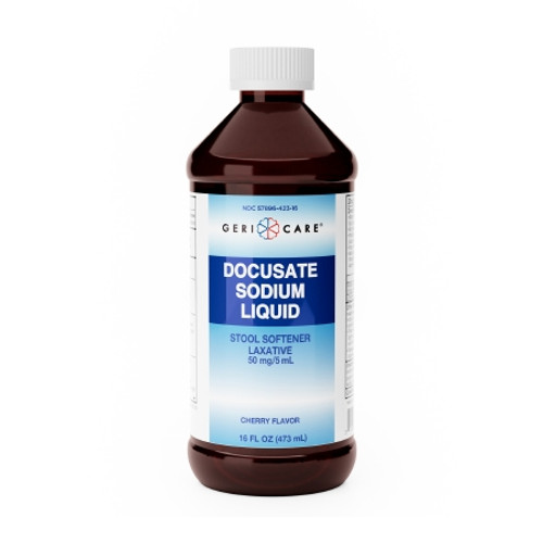 Stool Softener Geri-Care? Cherry Liquid 16 oz. 50 mg / 5 mL Strength Docusate Sodium (CS)