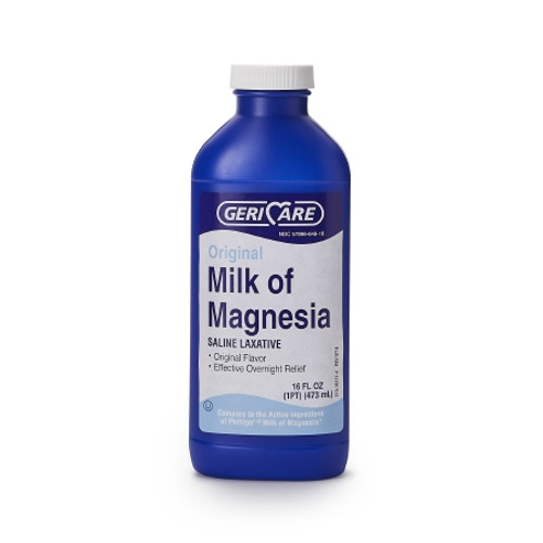 Laxative Geri-Care? Original Flavor Oral Suspension 16 oz. 400 mg / 5 mL Strength Magnesium Hydroxide (BT)