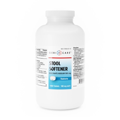 Stool Softener Geri-Care? Tablet 1,000 per Bottle 100 mg Strength Docusate Sodium (BT)