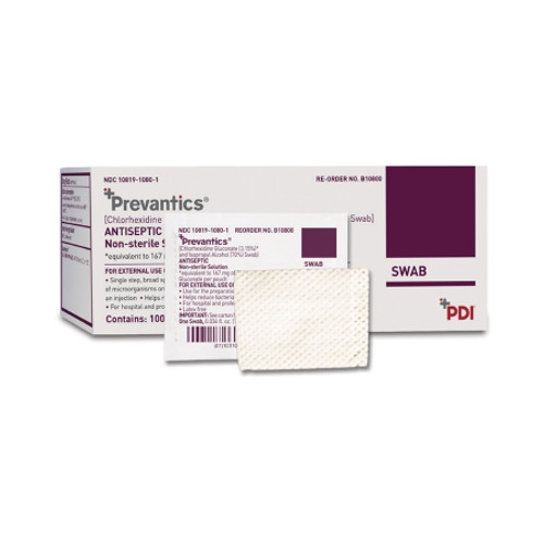 Antiseptic Prep Pad Prevantics? 3.15% / 70% Strength CHG (Chlorhexidine Gluconate) / Isopropyl Alcohol Individual Packet NonSterile (EA)