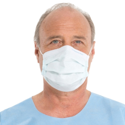 Procedure Mask FluidShield Anti-fog Foam ASTM Level 1 Earloops One Size Fits Most (BX)
